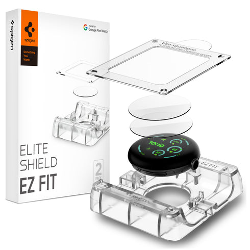 Spigen Pixel Watch 4/3 (45mm) Screen Protector - EliteShield EZ Fit (2 Pack)